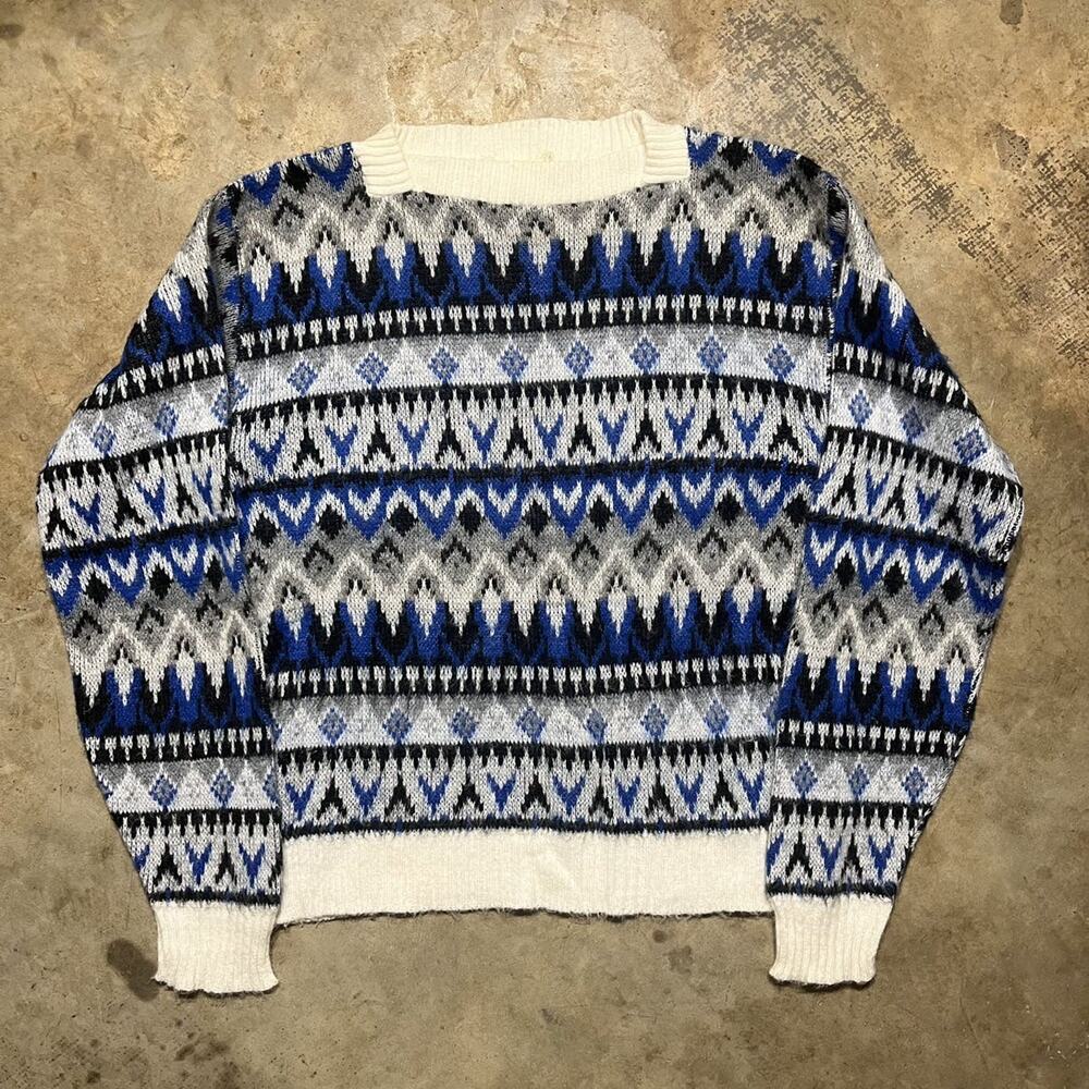 Vintage 60s JCPenney Penney's Pattern Acrylic Sweater